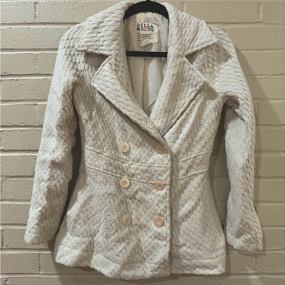 Billabong Peacoat Size Small White
